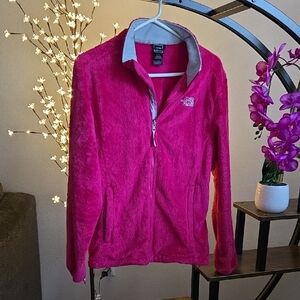 The North Face Pink Fleece Full Zip Jacket XL